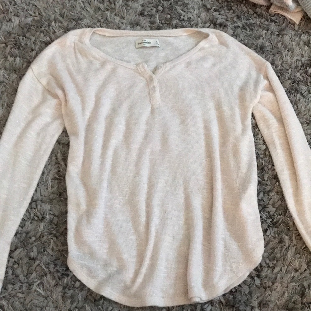 Abercrombie comfy white sweater